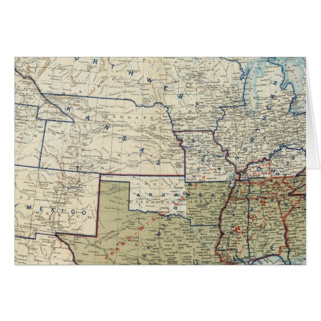 USA dec 1864 Hälsningskort (Framsidan Horizontal)