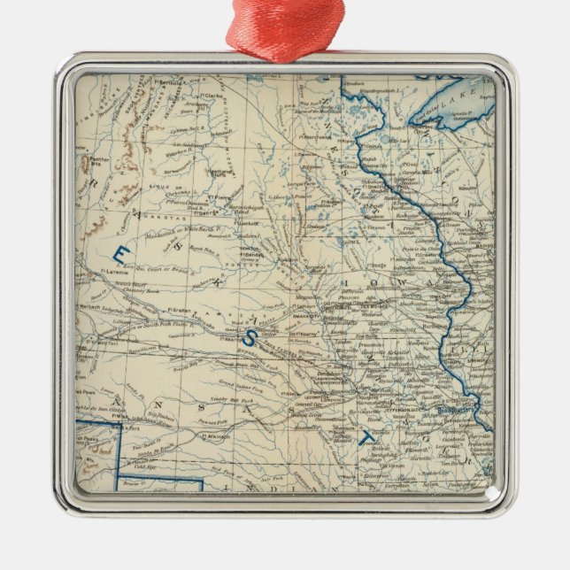 USA December 1860 Julgransprydnad Metall (Framsidan)