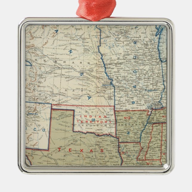 USA December 1861 Julgransprydnad Metall (Framsidan)