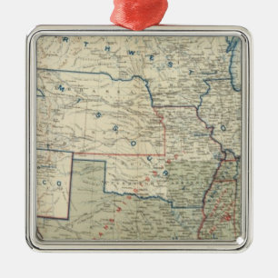 USA December 1862 Julgransprydnad Metall