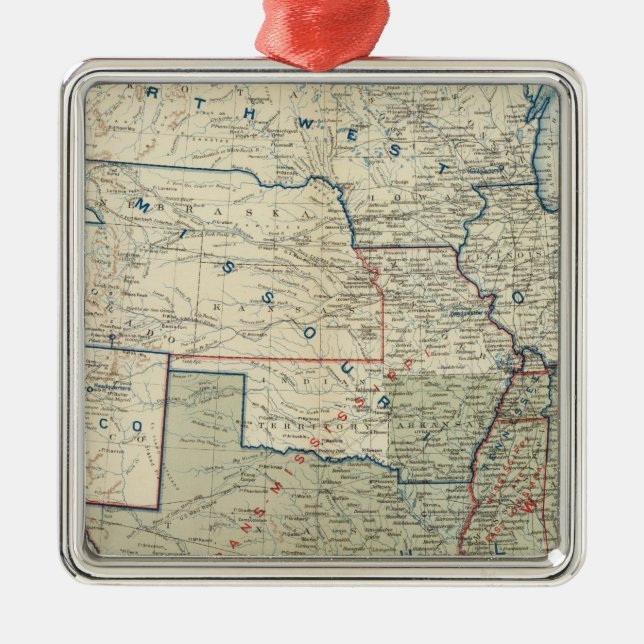 USA December 1862 Julgransprydnad Metall (Framsidan)