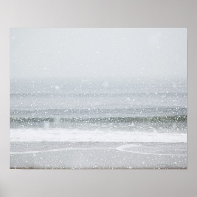 USA, delstaten New York, Rockaway Beach, stormen s Poster (Framsidan)