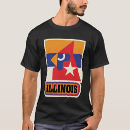 USA - Delstater - ILLINOIS T Shirt