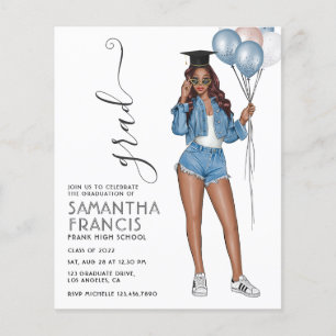 USA Denim themed Girl Studentfest Call Flygblad