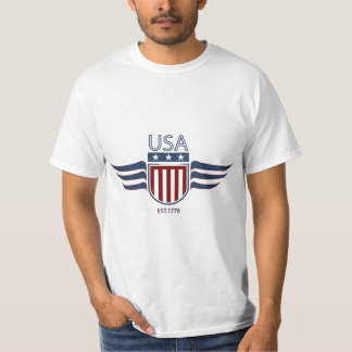 USA-designade T-shirts för riktiga amerikaner"