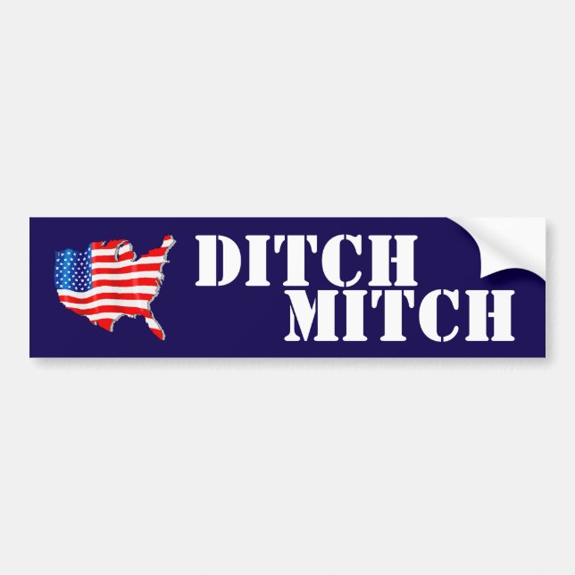 USA Ditch Mitch McConnell Kentucky Senator för gam Bildekal (Framsidan)