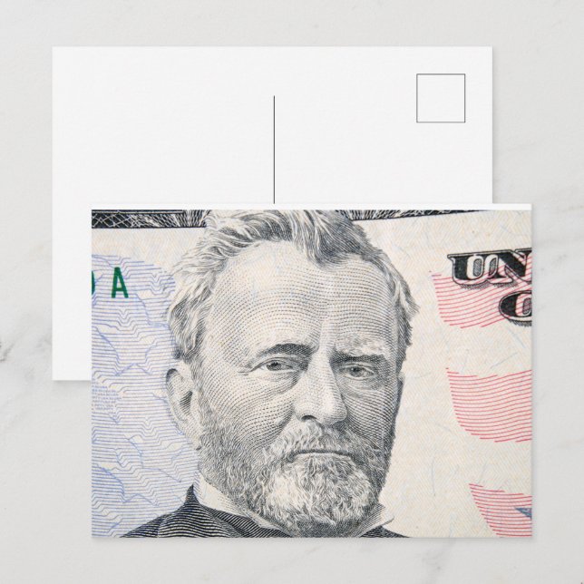 USA-dollar Vykort (Fram/baksida)