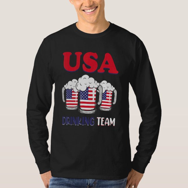 USA Drick Team 4:e Juli T Shirt (Framsida)