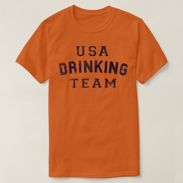 USA Drickande Team T Shirt (Design framsida)