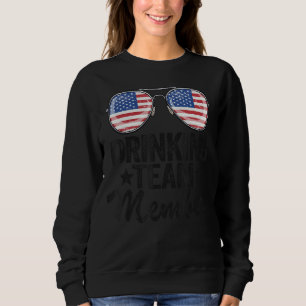 USA Drinking Team Member American Flagga 4:e juli T Shirt