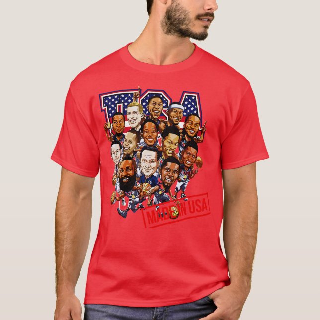 USA Drömmlag T Shirt (Framsida)