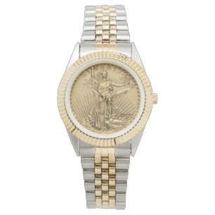 USA Dubbla Eagle St Gaudens 1923 Guld Coin $20 Armbandsur