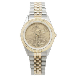 USA Dubbla Eagle St Gaudens 1923 Guld Coin $20 Armbandsur