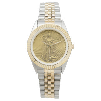 USA Dubbla Eagle St Gaudens 1927 Guld Coin $20 Armbandsur