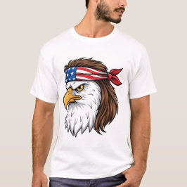 USA Eagle American Flag Headband Patriot T Shirt