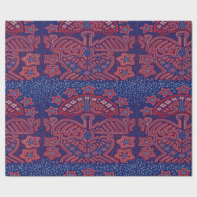 USA Eagle Democratic Patriot Presentpapper (Seam)