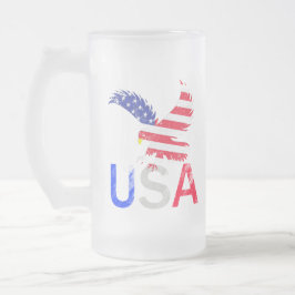 USA Eagle Frostat Ölglas