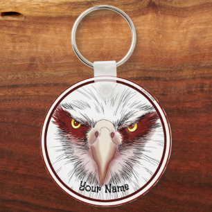 USA Eagle Head Nyckelring