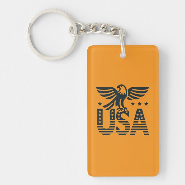 USA Eagle Patriotic Desig - Stars och stripes Stil (Framsidan)