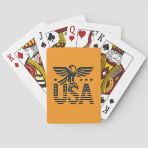 USA Eagle Patriotic Desig - Stars och stripes Stil Casinokort