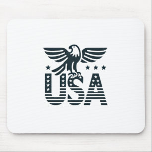 USA Eagle Patriotic Desig - Stars och stripes Stil Musmatta