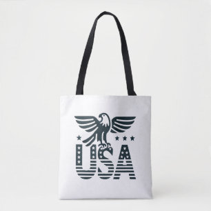 USA Eagle Patriotic Desig - Stars och stripes Stil Tygkasse