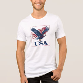 USA Eagle Patriotic T Shirt