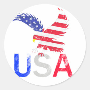 USA Eagle Runt Klistermärke