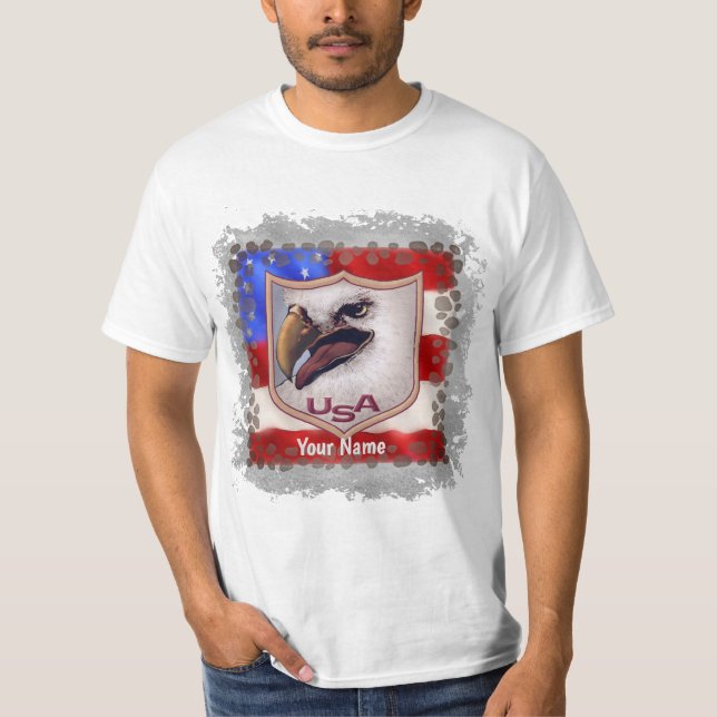 USA Eagle Shield t-shirt (Framsida)