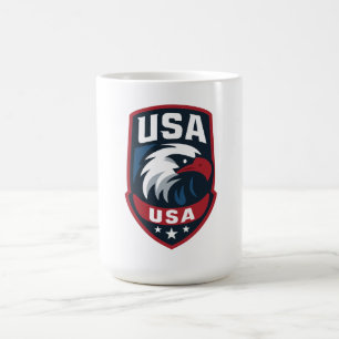 USA Eagle Sports Vapensköld Kaffemugg