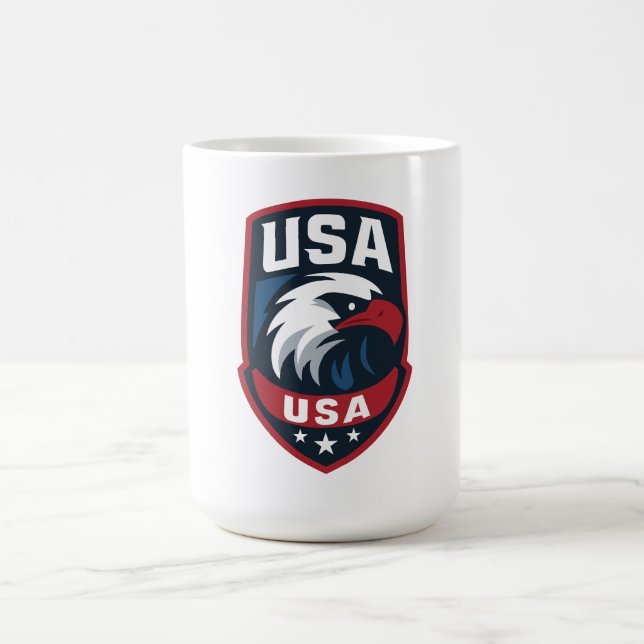 USA Eagle Sports Vapensköld Kaffemugg (Center)