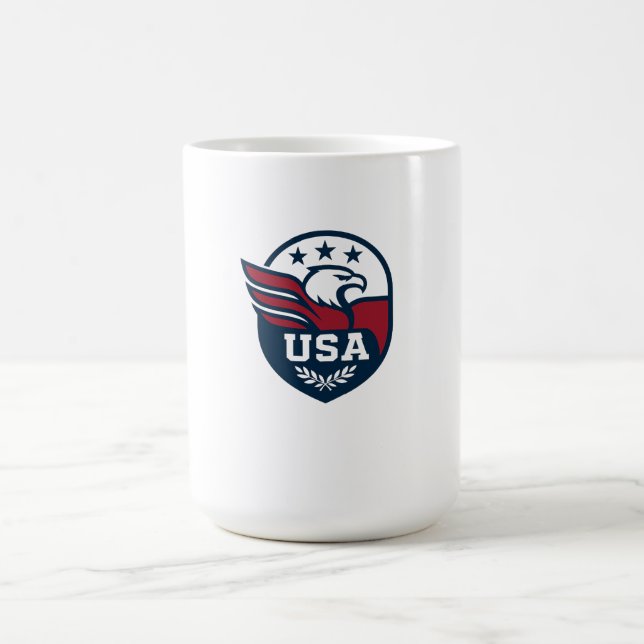 USA Eagle Vapensköld Kaffemugg (Center)
