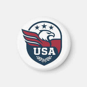 USA Eagle Vapensköld Magnet