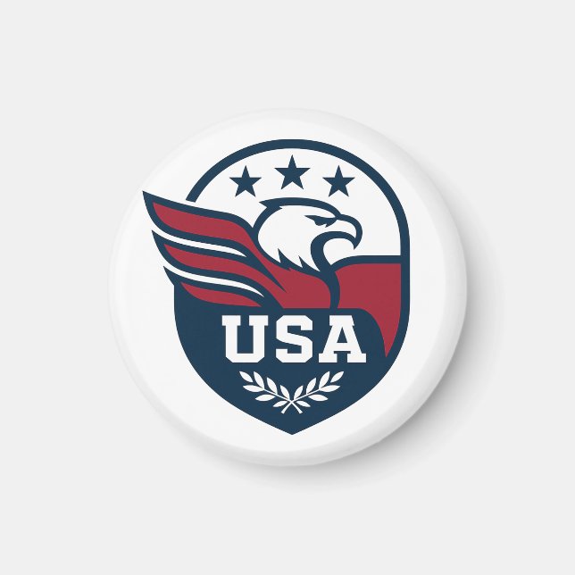 USA Eagle Vapensköld Magnet (Framsidan)