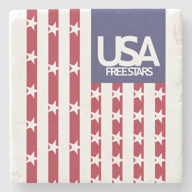 USA/EEUU FREE STARS FLAG BY MASANSER PIXELAT STENUNDERLÄGG (Framsidan)