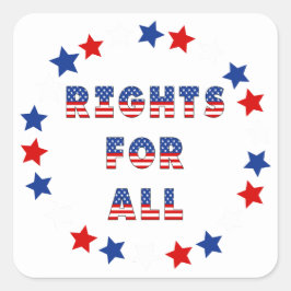 USA Elections Party Collection! Fyrkantigt Klistermärke