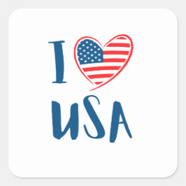 USA Elections Party Collection! Fyrkantigt Klistermärke