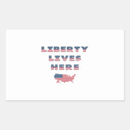 USA Elections Party Collection! Rektangulärt Klistermärke