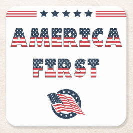 USA Elections Party Collection! Underlägg Papper Kvadrat