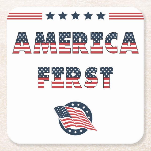 USA Elections Party Collection! Underlägg Papper Kvadrat (Framsidan)