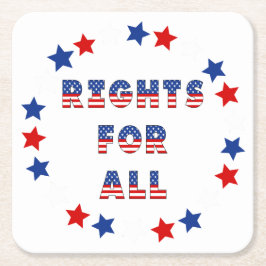 USA Elections Party Collection! Underlägg Papper Kvadrat