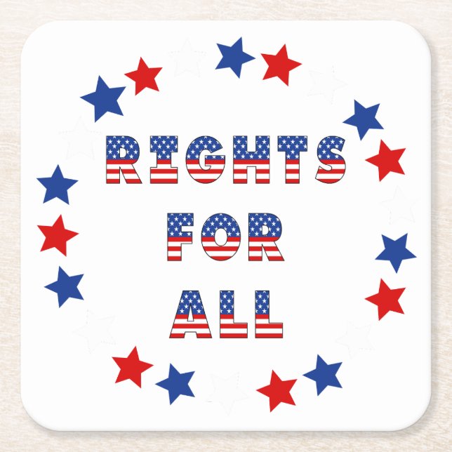 USA Elections Party Collection! Underlägg Papper Kvadrat (Framsidan)