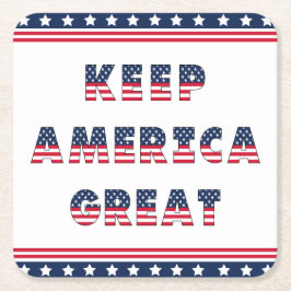 USA Elections Party Collection! Underlägg Papper Kvadrat