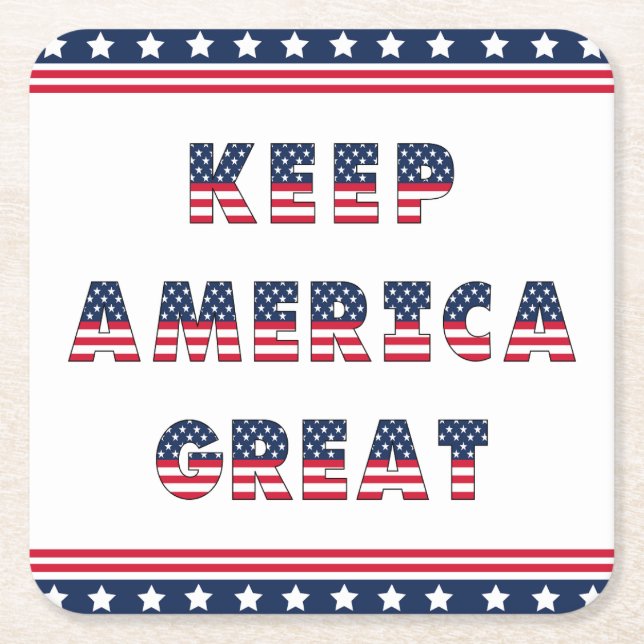 USA Elections Party Collection! Underlägg Papper Kvadrat (Framsidan)