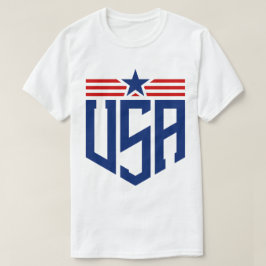 USA Emblem Typography T Shirt