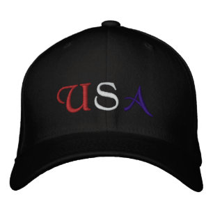 USA Embroized Hat Broderad Keps