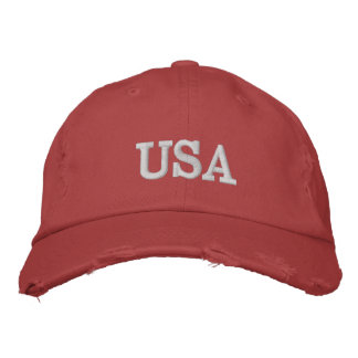USA EMROIDEED BASEBALL HAT BRODERAD KEPS