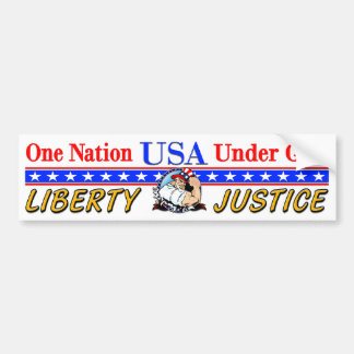 USA - en nation under gud Bildekal