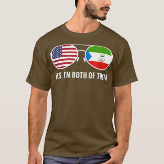 USA Equatorial Guinea Flag Sunglasses Equatoguinea T Shirt