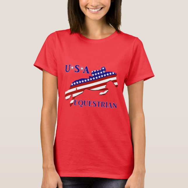 USA Equestrian Tee Shirt (Framsida)